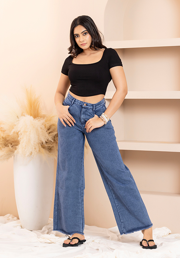 HENASSY WIDE LEG JEAN